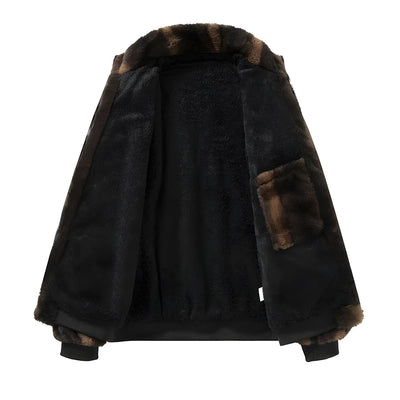 Nevin – Retro Bomberjacke aus Kunstpelz