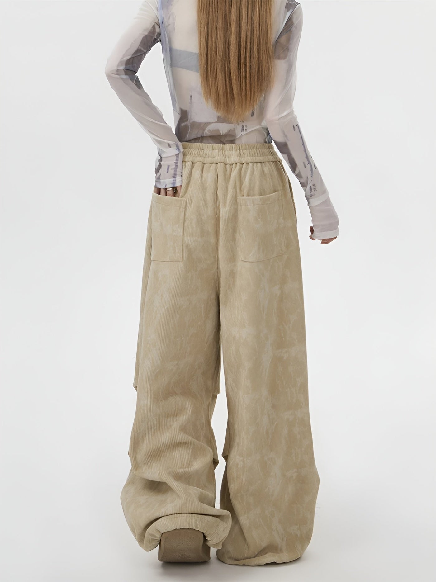 Natasia - Hosen Mit Weitem Bein Und Elastischer Taille