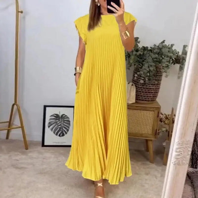 Rachel - Kurzärmeliges Basic-Kleid
