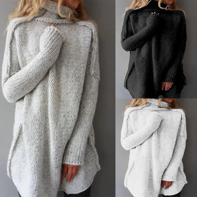 Natalie – Gestrickt Rollkragenpullover