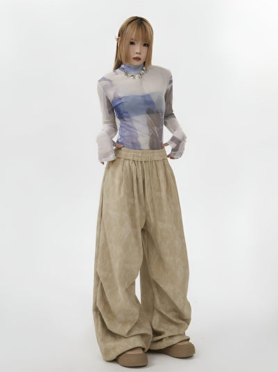 Natasia - Hosen Mit Weitem Bein Und Elastischer Taille