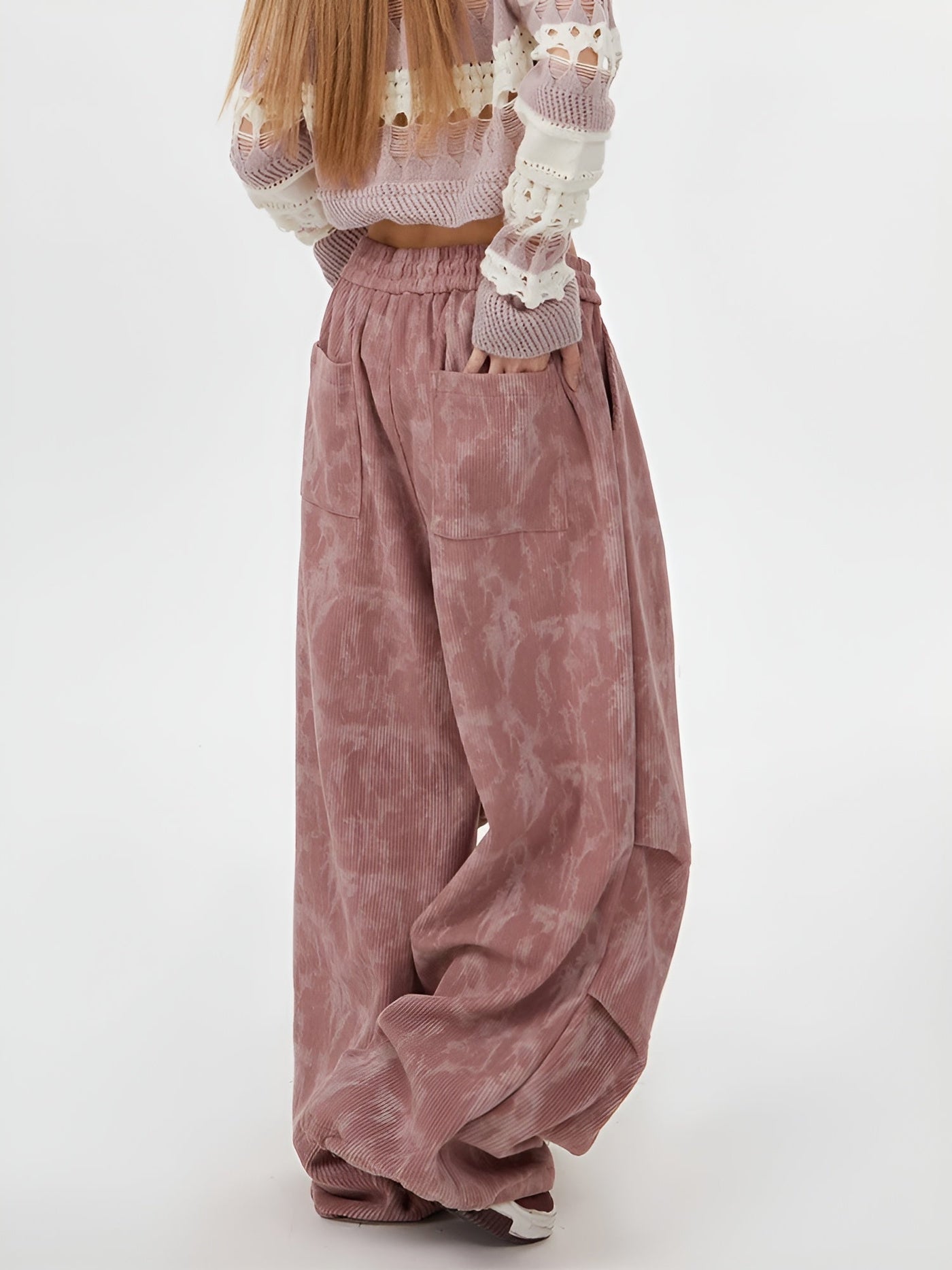 Natasia - Hosen Mit Weitem Bein Und Elastischer Taille