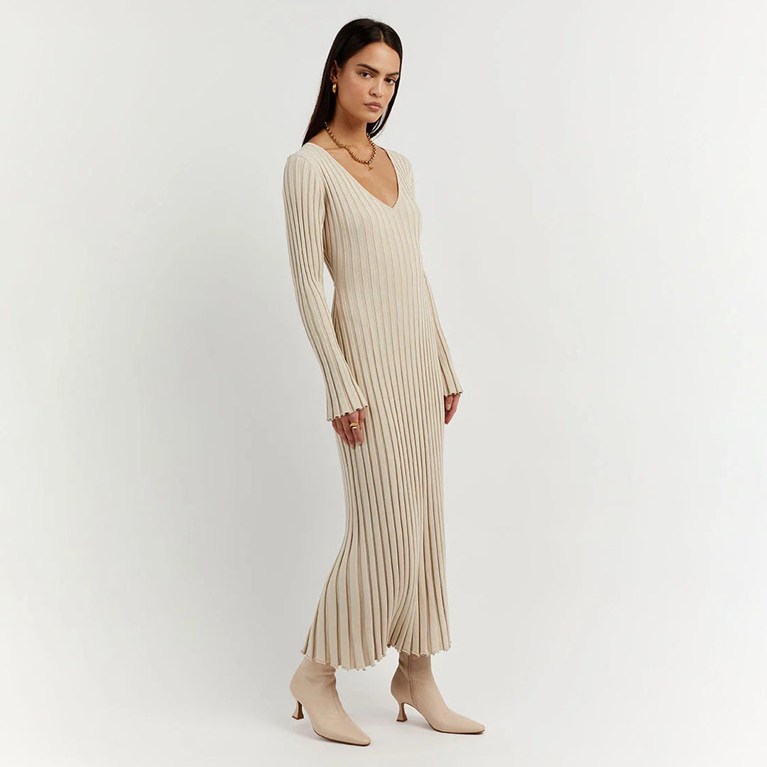 Abigail - Elegantes Maxikleid aus Strick für einen stilvollen Look