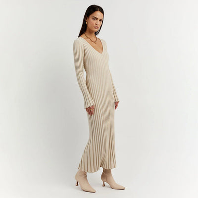 Abigail - Elegantes Maxikleid aus Strick für einen stilvollen Look