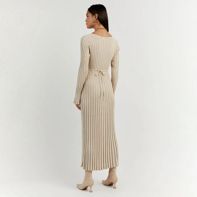 Abigail - Elegantes Maxikleid aus Strick für einen stilvollen Look