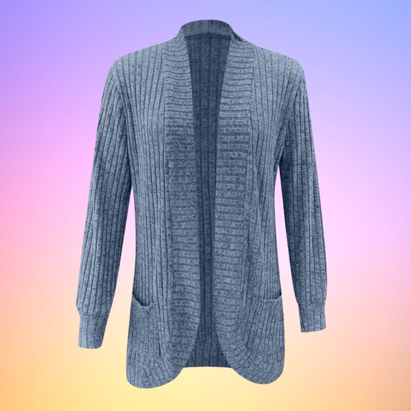 Sigrid - Hohle Aus Öffnen Sie Vorderseite Strickjacke