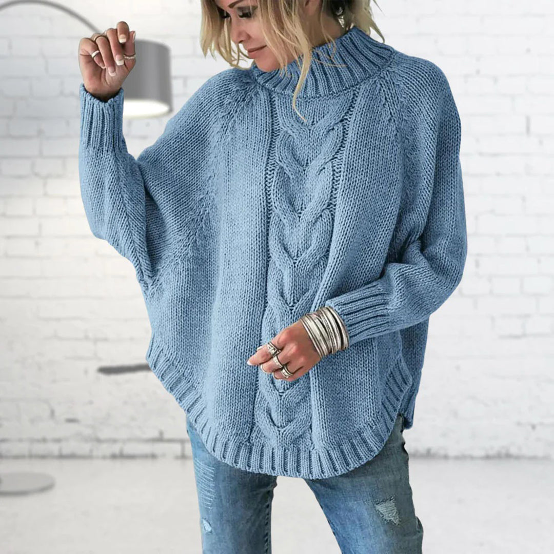 VERICA - Langer trendiger Pullover aus Grobstrick für Damen