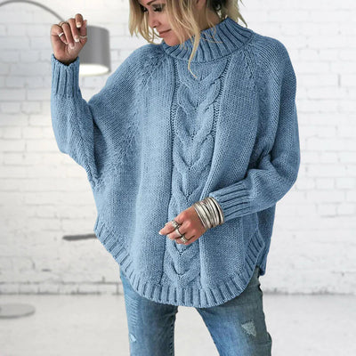 VERICA - Langer trendiger Pullover aus Grobstrick für Damen