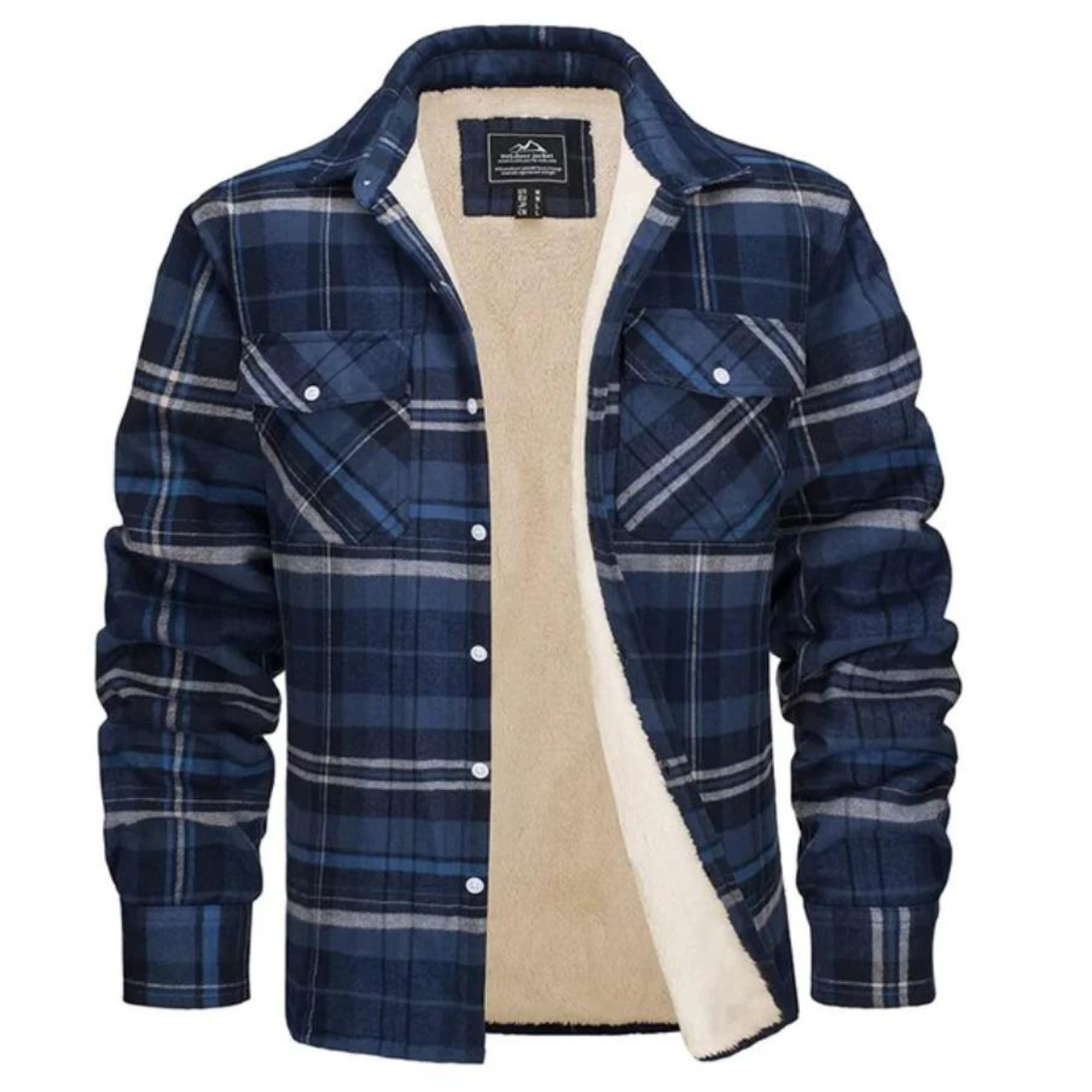 Herren Kariertes Fleecejacke | Freizeit Winterbekleidung