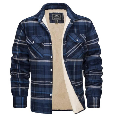 Herren Kariertes Fleecejacke | Freizeit Winterbekleidung