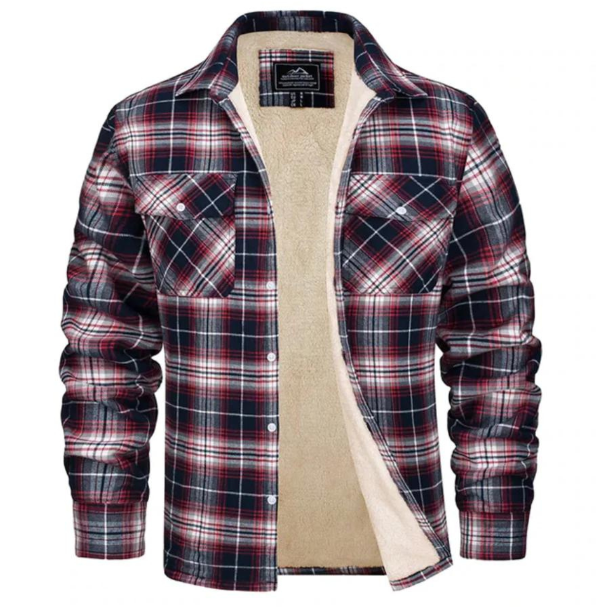 Herren Kariertes Fleecejacke | Freizeit Winterbekleidung