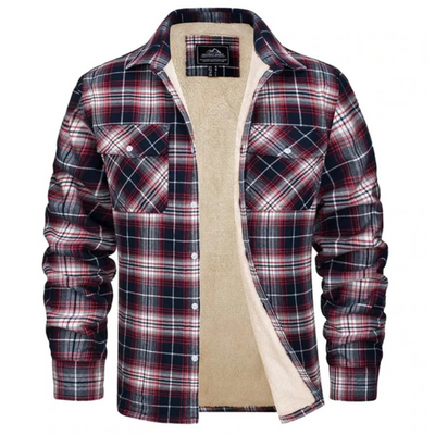 Herren Kariertes Fleecejacke | Freizeit Winterbekleidung