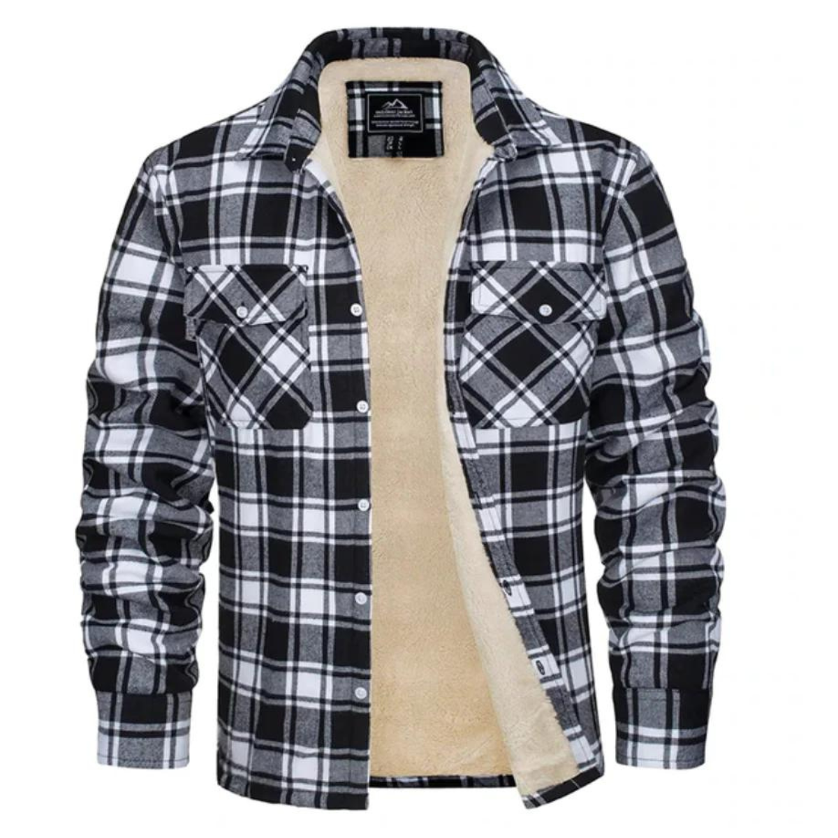 Herren Kariertes Fleecejacke | Freizeit Winterbekleidung