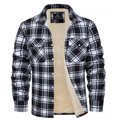 Herren Kariertes Fleecejacke | Freizeit Winterbekleidung