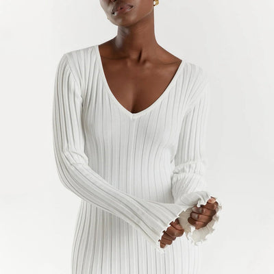 Abigail - Elegantes Maxikleid aus Strick für einen stilvollen Look