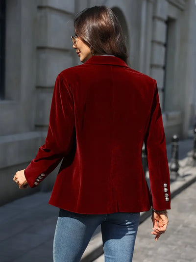 Desiree - Eleganter Retro Blazer Mit Einem Knopf