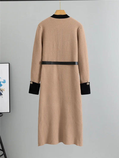 Tamara - A-Gefüttertes Strickkleid