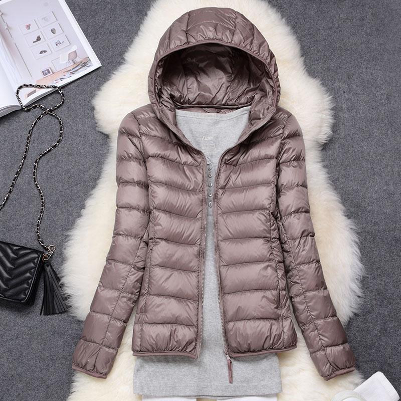 Manuela - Wasserdichte Jacke Mit Weißen Entenfedern