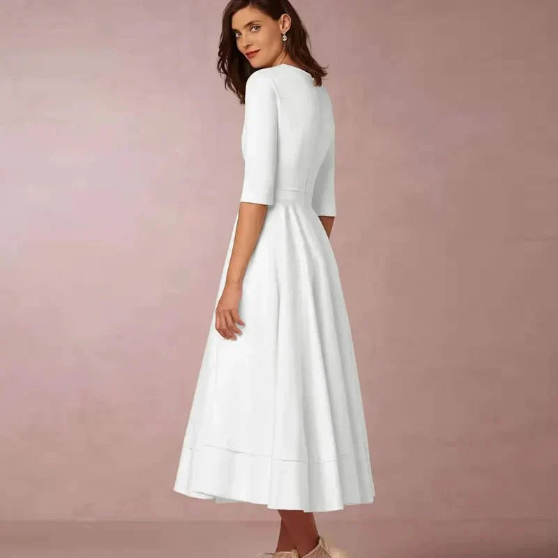 Annalena – Elegantes A-Linien-Midikleid