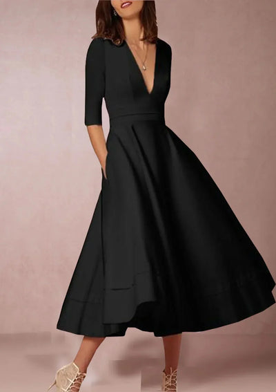 Annalena – Elegantes A-Linien-Midikleid