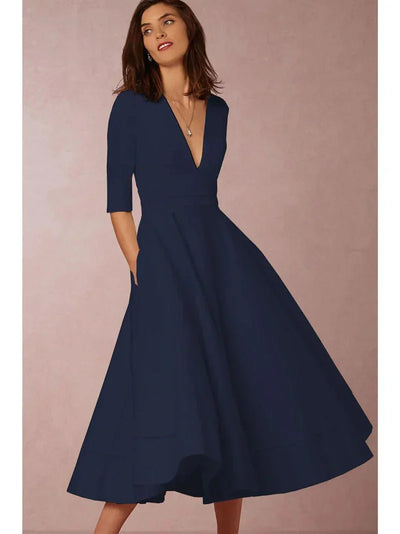 Annalena – Elegantes A-Linien-Midikleid