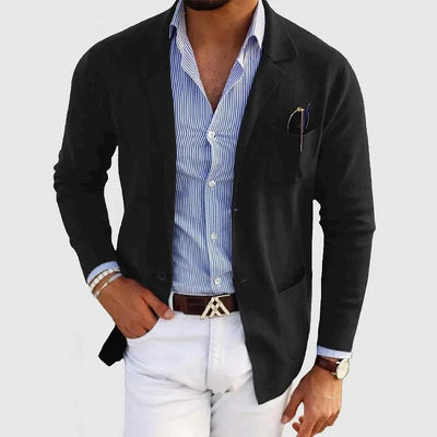Moderne Herren Strickjacke | Leichter Cardigan Mit Taschen