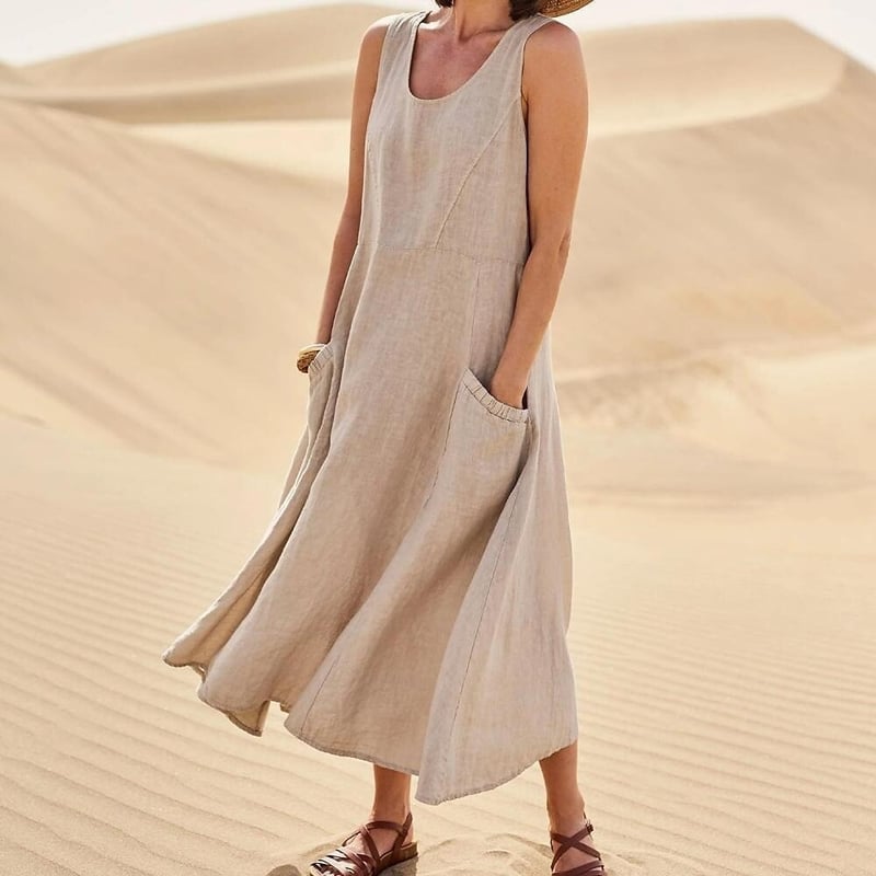 Pinkky - Ärmelloses Baumwollkleid