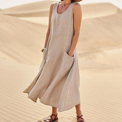 Pinkky - Ärmelloses Baumwollkleid