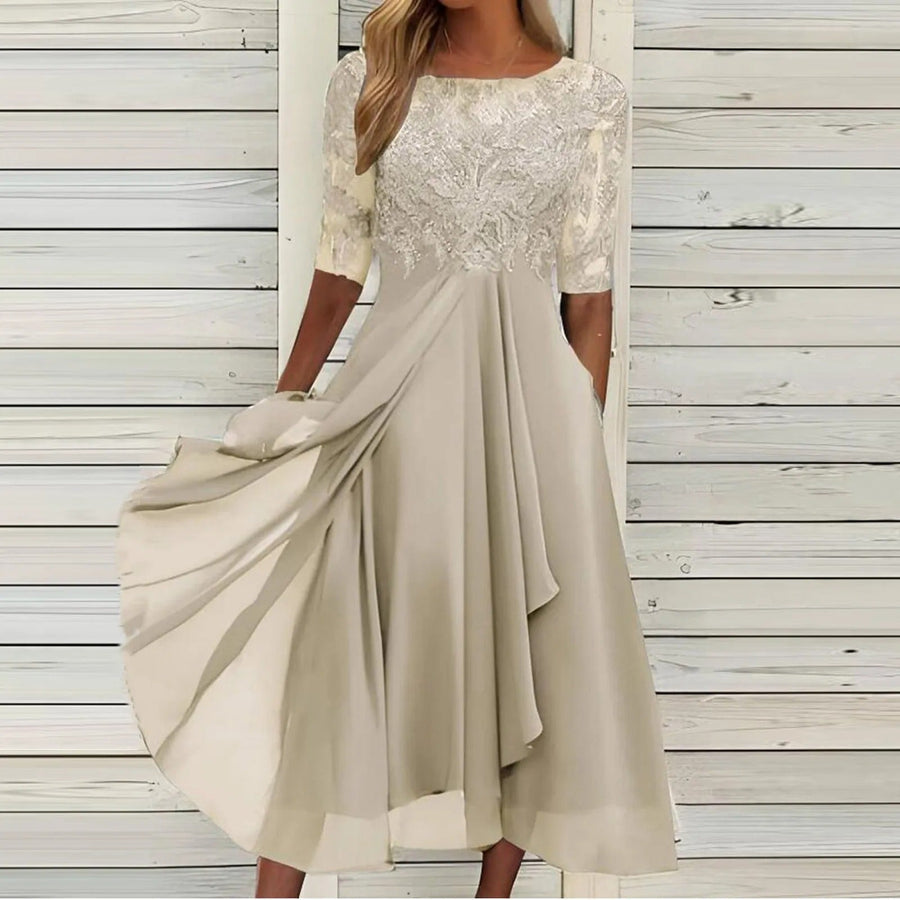 Gracia – Elegantes, Handgefertigtes Spitzenkleid