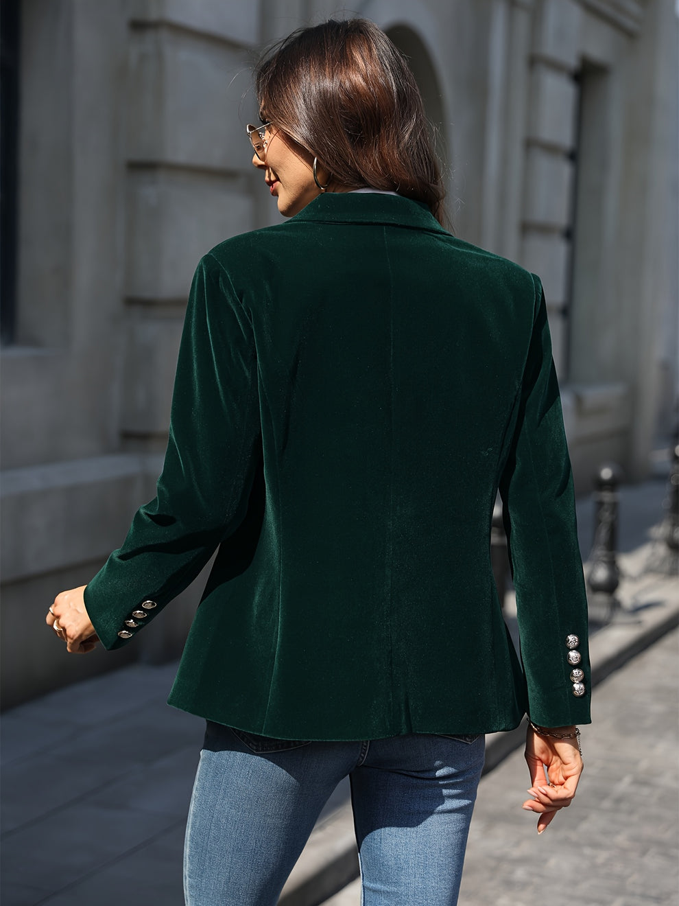 Desiree - Eleganter Retro Blazer Mit Einem Knopf