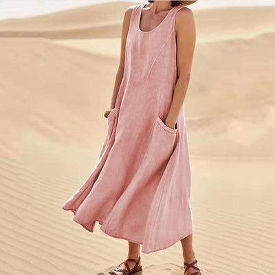 Pinkky - Ärmelloses Baumwollkleid