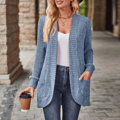 Sigrid - Hohle Aus Öffnen Sie Vorderseite Strickjacke