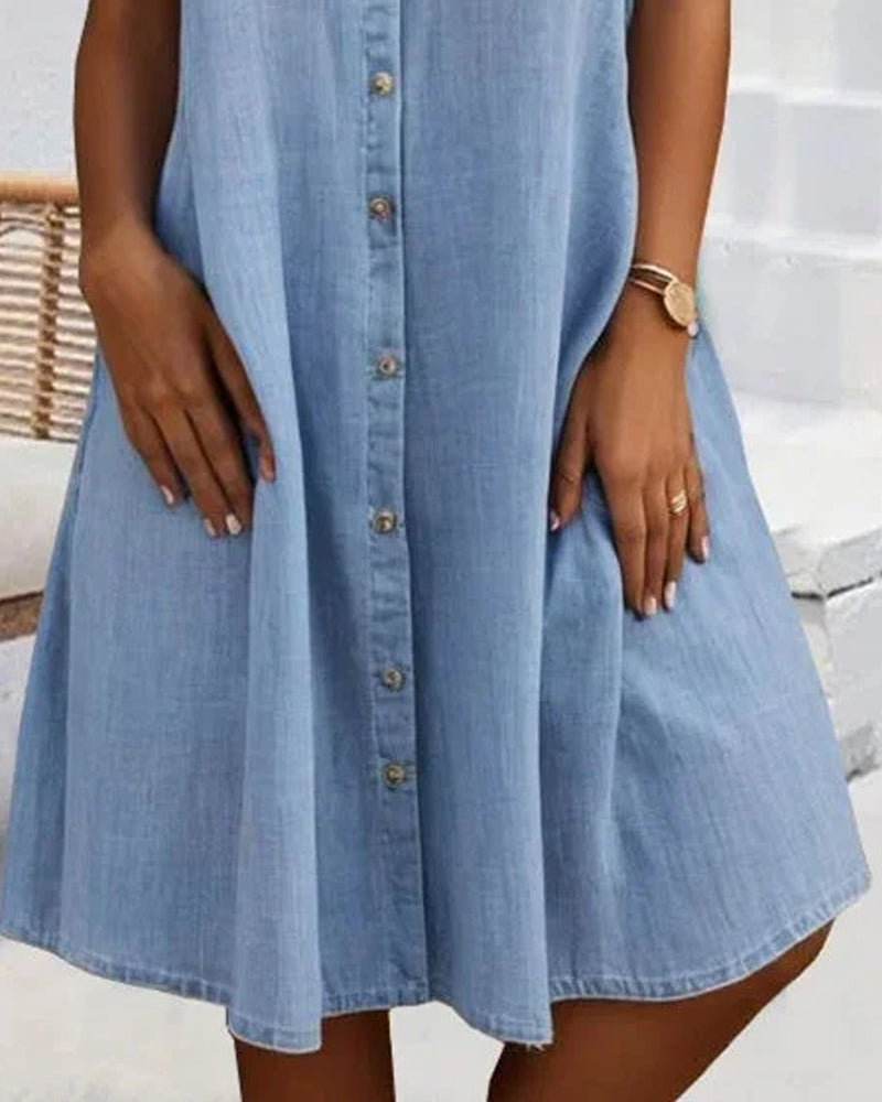 Joanna - Kurzärmeliges Midikleid