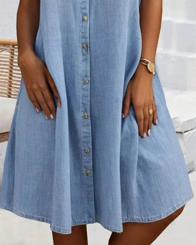 Joanna - Kurzärmeliges Midikleid