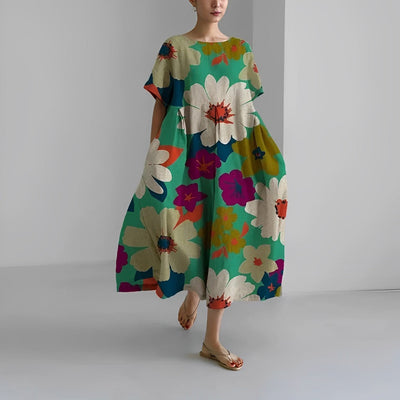 Adelia - Bohème Kleid Mit Blumenmuster