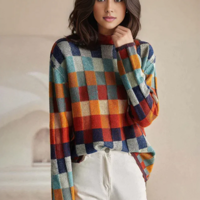 Gretchen – Herbst Luxe Karierte Pullover