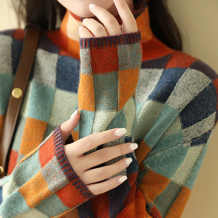 Gretchen – Herbst Luxe Karierte Pullover