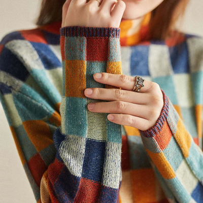 Gretchen – Herbst Luxe Karierte Pullover