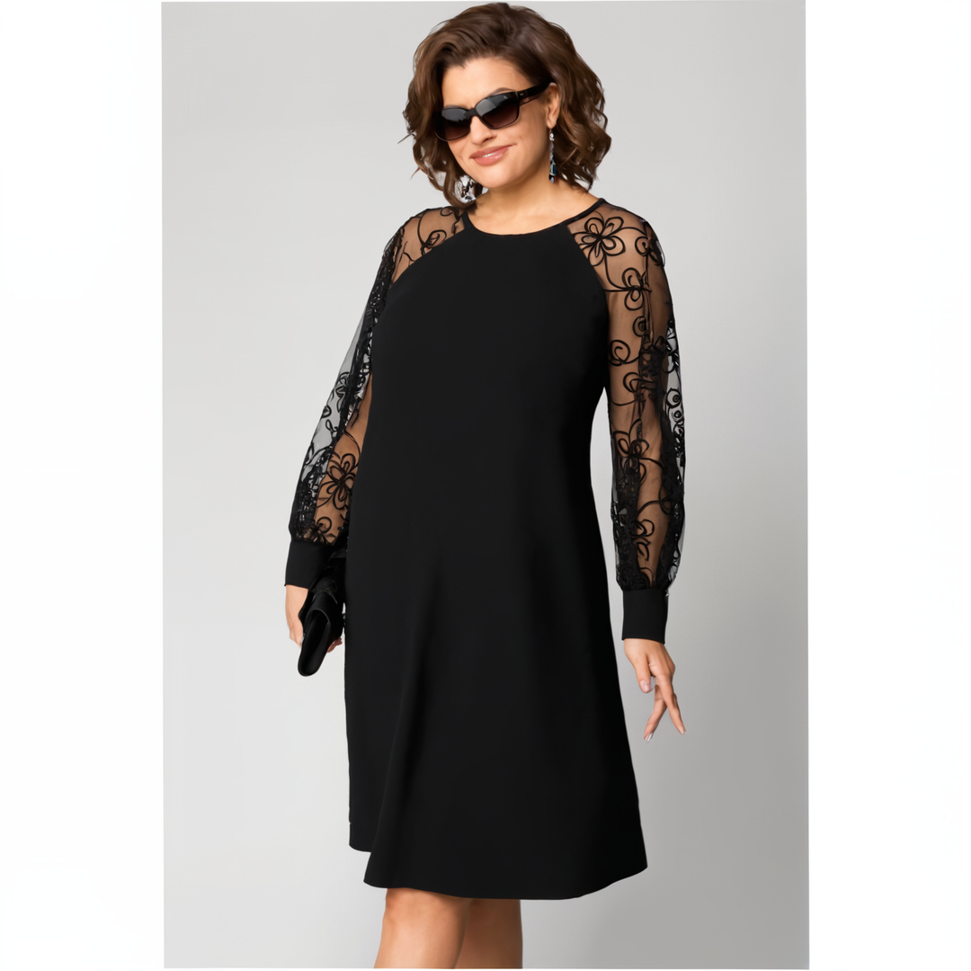 Irina - Kleid Mit Spitzenärmeln