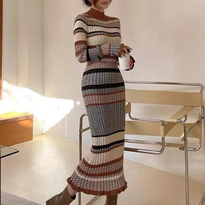 ARIA - Stylisches Freizeitkleid aus Strick für Frauen