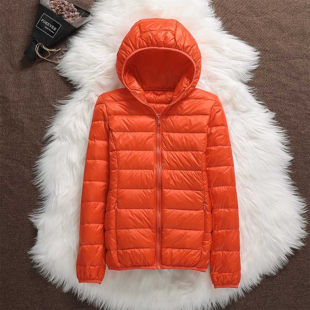 Manuela - Wasserdichte Jacke Mit Weißen Entenfedern