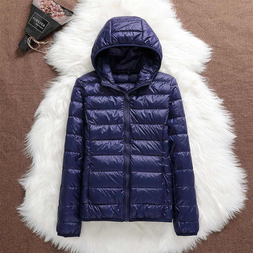 Manuela - Wasserdichte Jacke Mit Weißen Entenfedern