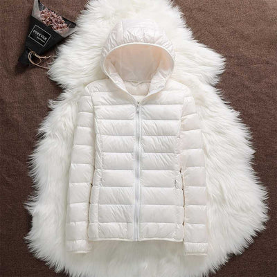 Manuela - Wasserdichte Jacke Mit Weißen Entenfedern
