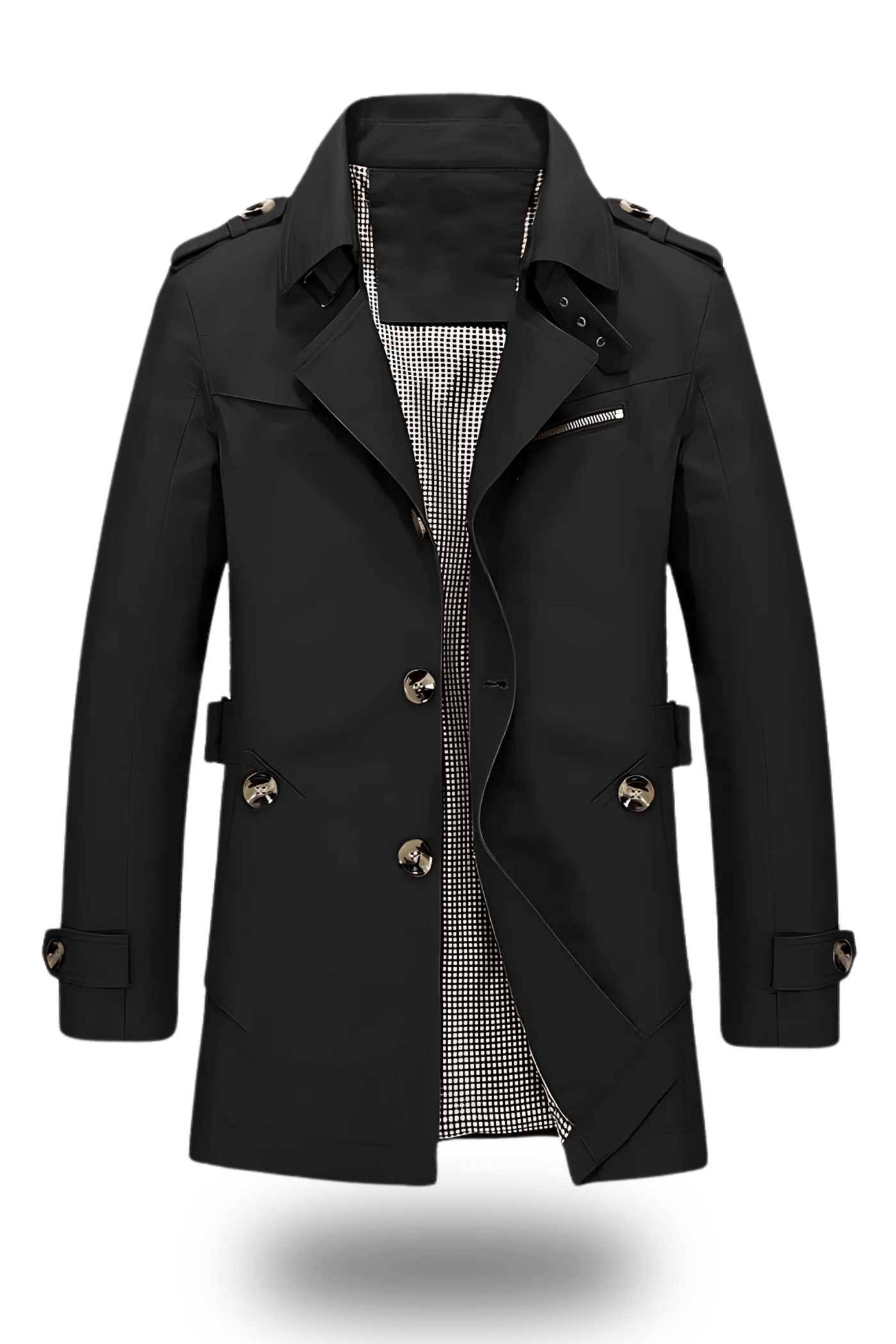 Klassischer Reverskragen Trenchcoat