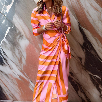 Lorena - Wickeln Drucken Kleid