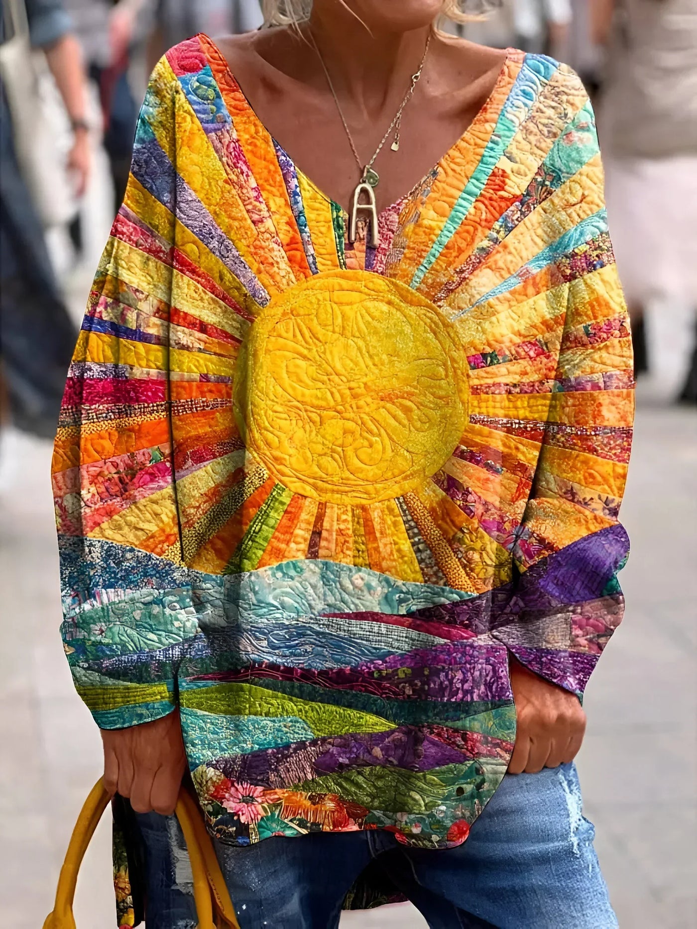 Elisa - Fröhlich Bunte Bluse
