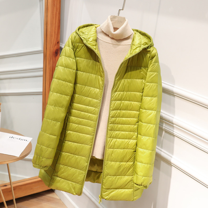Manuela - Wasserdichte Jacke Mit Weißen Entenfedern