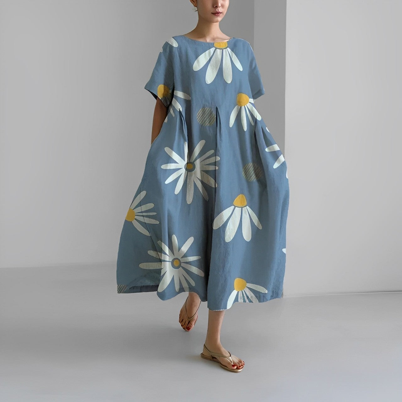 Adelia - Bohème Kleid Mit Blumenmuster