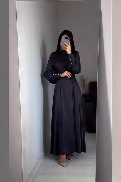 Neryn – Vintage Langen Ärmeln Kleid